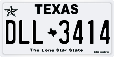 TX license plate DLL3414