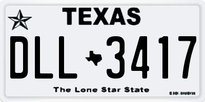 TX license plate DLL3417