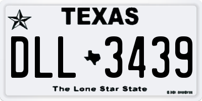 TX license plate DLL3439