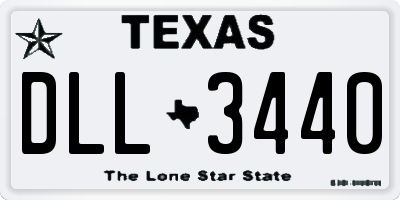TX license plate DLL3440