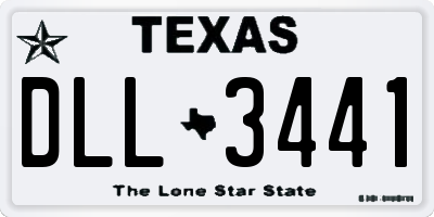 TX license plate DLL3441