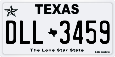 TX license plate DLL3459