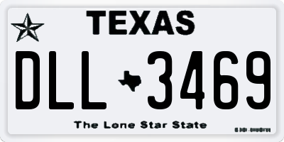 TX license plate DLL3469