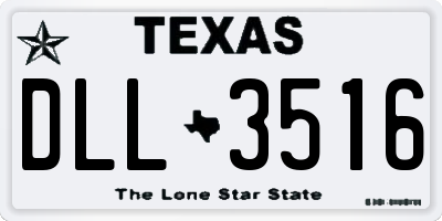 TX license plate DLL3516