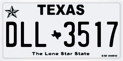TX license plate DLL3517