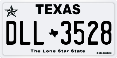 TX license plate DLL3528