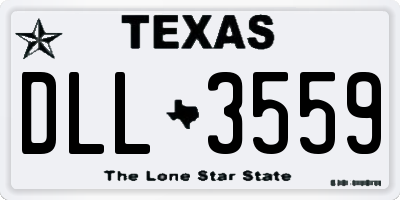 TX license plate DLL3559
