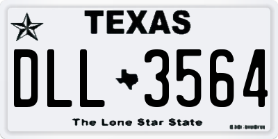 TX license plate DLL3564