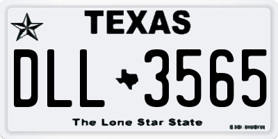 TX license plate DLL3565