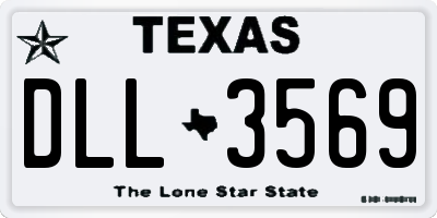 TX license plate DLL3569