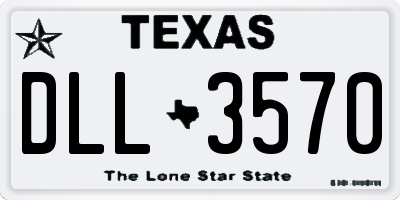 TX license plate DLL3570