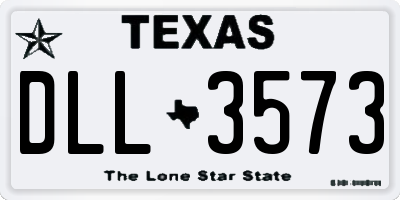 TX license plate DLL3573