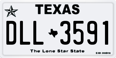 TX license plate DLL3591