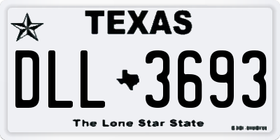 TX license plate DLL3693
