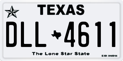 TX license plate DLL4611