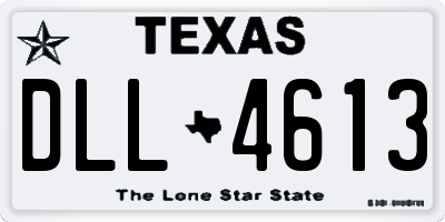 TX license plate DLL4613