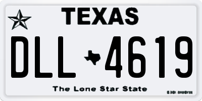 TX license plate DLL4619