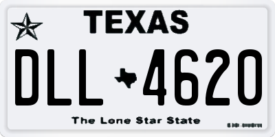 TX license plate DLL4620