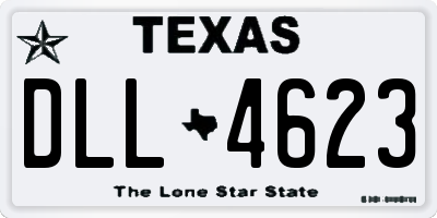 TX license plate DLL4623