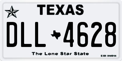 TX license plate DLL4628
