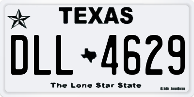 TX license plate DLL4629
