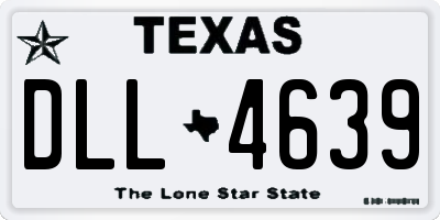 TX license plate DLL4639