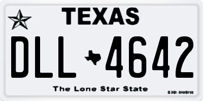 TX license plate DLL4642