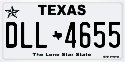 TX license plate DLL4655