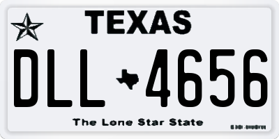 TX license plate DLL4656