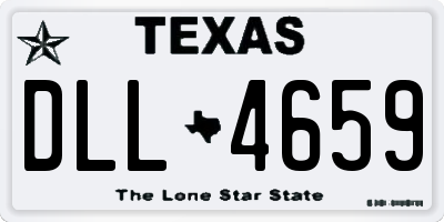 TX license plate DLL4659