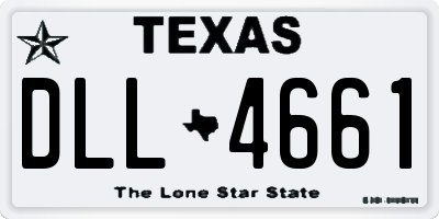TX license plate DLL4661