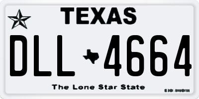 TX license plate DLL4664
