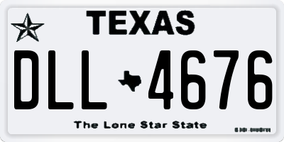 TX license plate DLL4676