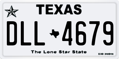 TX license plate DLL4679