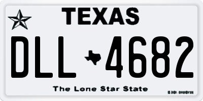 TX license plate DLL4682