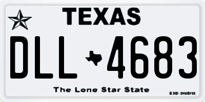 TX license plate DLL4683