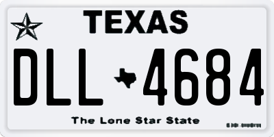 TX license plate DLL4684