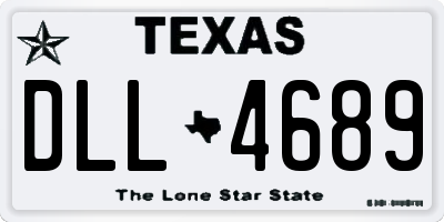 TX license plate DLL4689