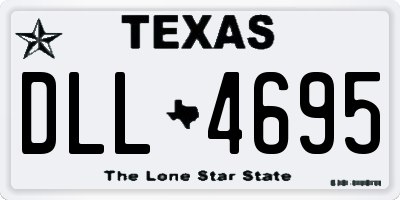 TX license plate DLL4695