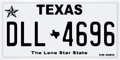 TX license plate DLL4696