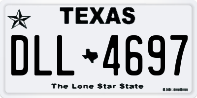 TX license plate DLL4697
