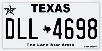 TX license plate DLL4698