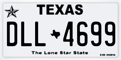 TX license plate DLL4699