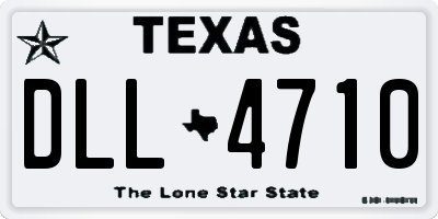TX license plate DLL4710