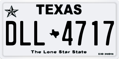 TX license plate DLL4717