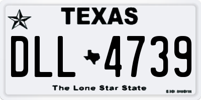 TX license plate DLL4739