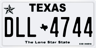 TX license plate DLL4744