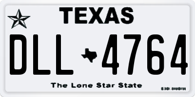 TX license plate DLL4764