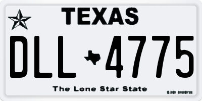 TX license plate DLL4775
