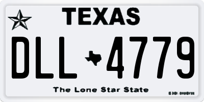 TX license plate DLL4779